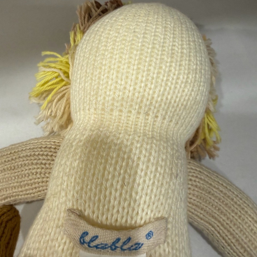 Blabla Knit Lion Plush Toy - Picture 3 of 5